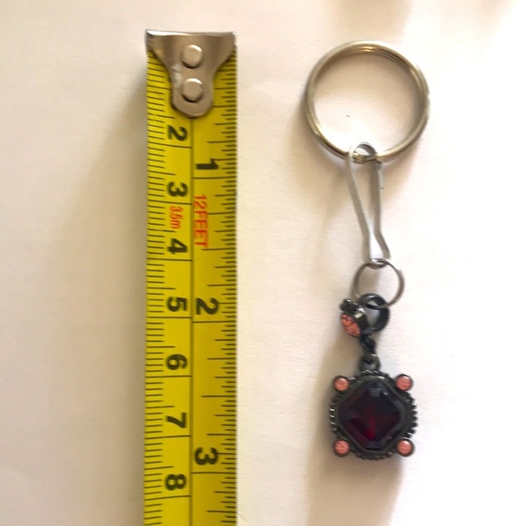 HAND MADE BLING FOR YOUR BAG ZIPPER OR KEYCHAIN SET OF 3 2 SILVERTONE 1GOLDTONE - Picture 6 of 6